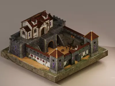  Warrior Barracks Level 15 3D model