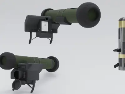 Rocket System Javelin FGM 148 3D model