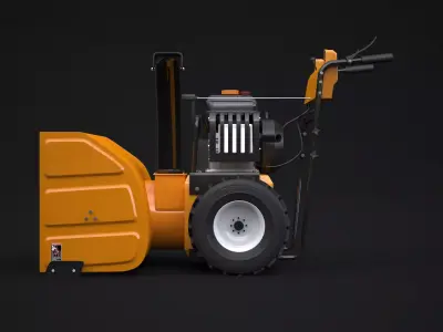 Walk Behind Snow Blower 3D model