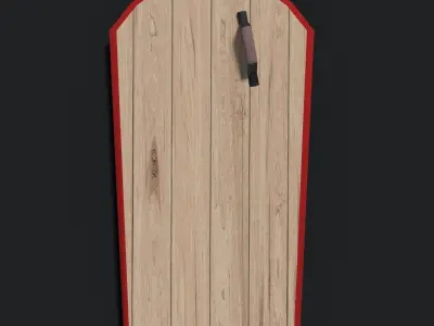 Pavise Shield Low-poly 3D model
