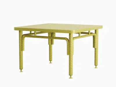 Metallic Table 04 Low-poly 3D model