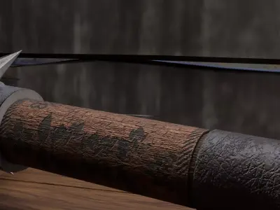  medieval fantasy Old Age Mace game-ready PBR 4K Low-poly 3D model