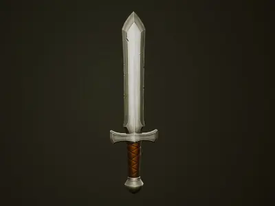 Metal Sword - Game Ready Weapon Low-poly 3D model