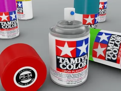 Cans Color  Spraydosen  3D model