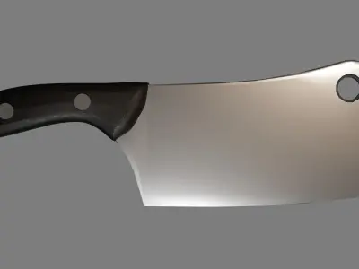 Japanese traditional knife Free low-poly 3D model
