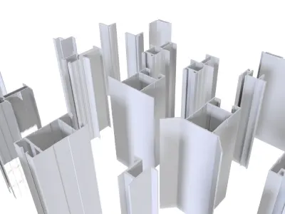 ALUMINUM PROFILES 3D model