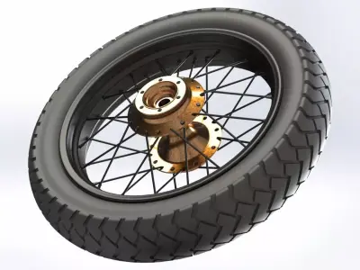 Motorcycle Rim 3D model