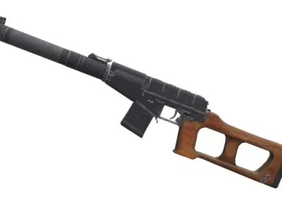 VSS Vintorez Low-poly 3D model buy