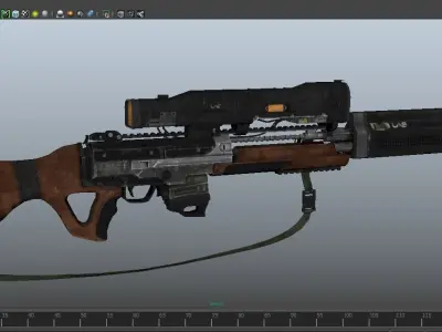 Maverick Gun Low-poly 3D model