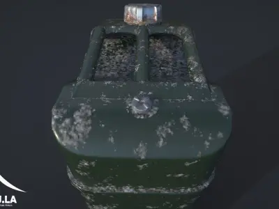 Jerrycan Low-poly 3D model purchase