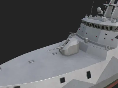 taiwan Tuo Jiang-Class Corvettes  3D model
