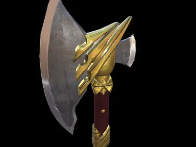 Hand Axe Free low-poly 3D model