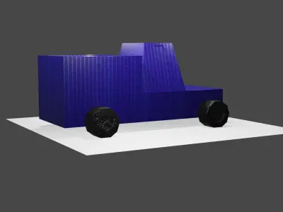 MASSIVE TRUCK Low-poly 3D model
