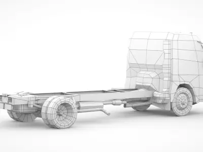 MITSUBISHI FUSO CANTER FE160 2019 Low-poly 3D model