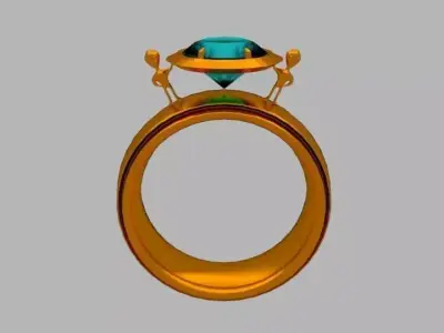 UFO ring  Free 3D model