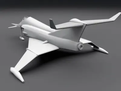 Angel Interceptor scale model 3D print model