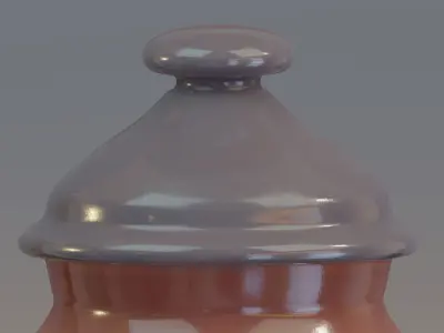 Arabic table oil jar 3D model