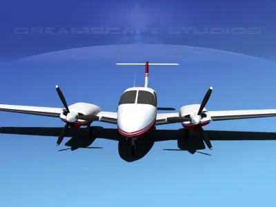 Piper PA-44-180T Turbo Seminole V07 3D model