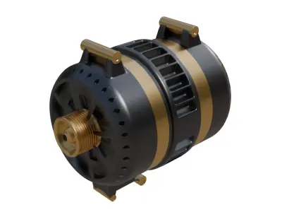 Advanced Industrial Motor Turbine 3D model