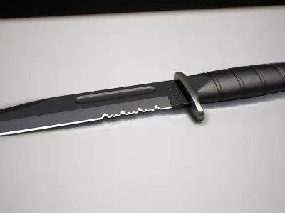 Kar-Bar  Knives Low-poly 3D model