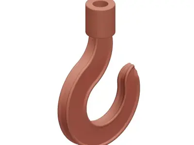 Plastic Crane Hook 3D model