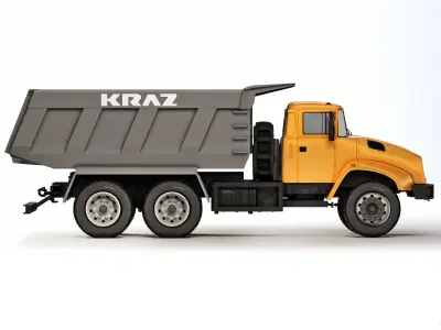 Kraz 65032 dump truck 2012 3D model