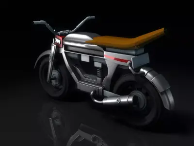 Sci Fi MotorBike 3D model