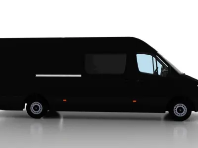 Mercedes Benz Sprinter L4H2 2009 Crew Van EU 3D model