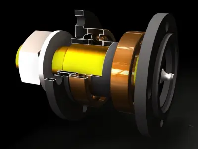 Rail Wheel 3D model