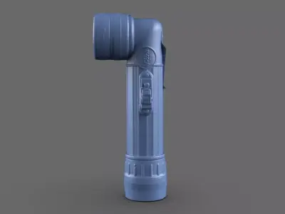 MX-991U Army Flashlight 3D model