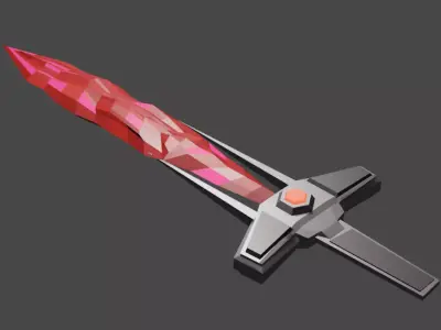 Ruby Sword 3D model