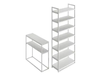 Bookcasa and Console by mLOFT 3D model