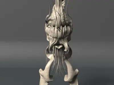 Sea Creature - Highpoly 3D model