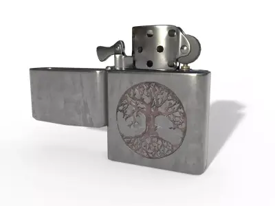 Lighter Zippo - PBR Game Ready Low-poly 3D model