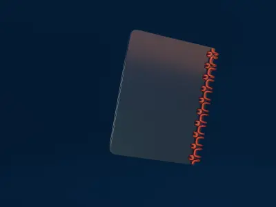 Simple Notebook Free 3D model