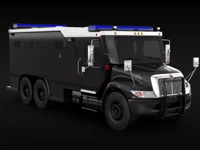 SWAT Truck 3D model purchase