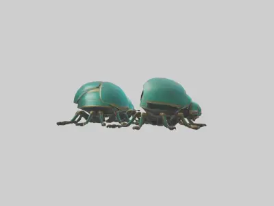 Scarabs Model Low-poly 3D model