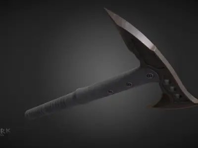 Military Tactical Tomahawk  Low-poly 3D model