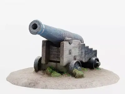Cannon Free 3D model purchase