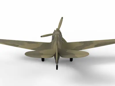 Fighter Plane Low-poly 3D model