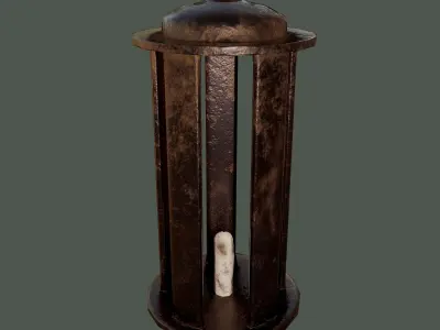 Medieval Lantern Free low-poly 3D model