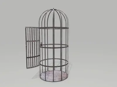 Metal Cage 2 Low-poly 3D model