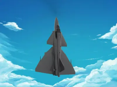 Saab 37 Viggen 3D model purchase