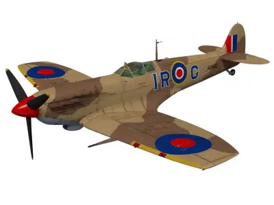 Supermarine Spitfire Mk-Vb Trop 3D model