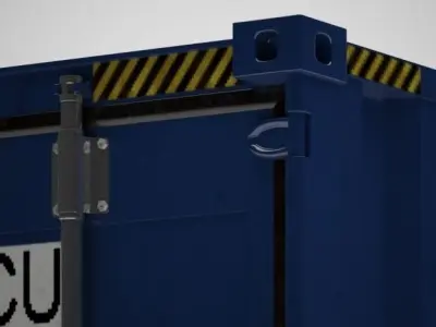 Cargo Container - HANJIN - Contenedor de carga 3D model