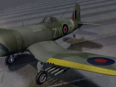 Chance Vought Outlaw Mk-1 3D model