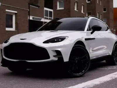 2025 Aston Martin dbx707 Interior Exterior Engine  3D Model Low-poly 3D model