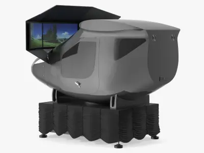 Flight Simulator System 3D model