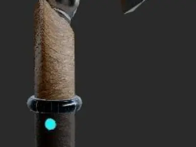 Axe Decorative Free low-poly 3D model
