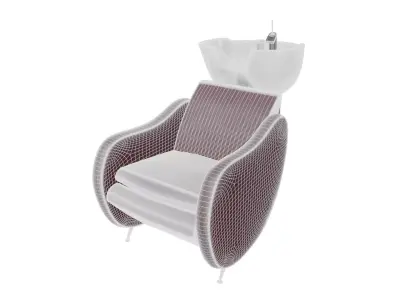 Mambowash E Professional Salon Shampoo Station 3D model